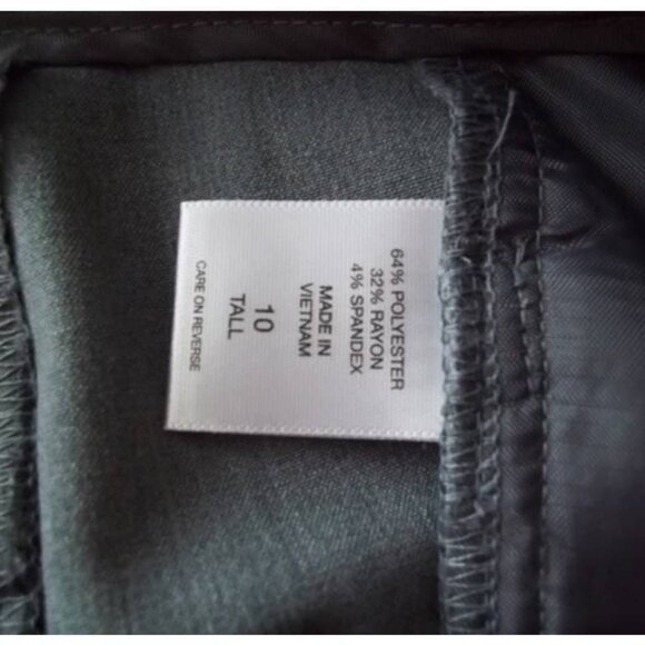 New York & Company® Unlined Stretch Sraight Wide Leg Dress Pants Size 10 Tall - Picture 6 of 14